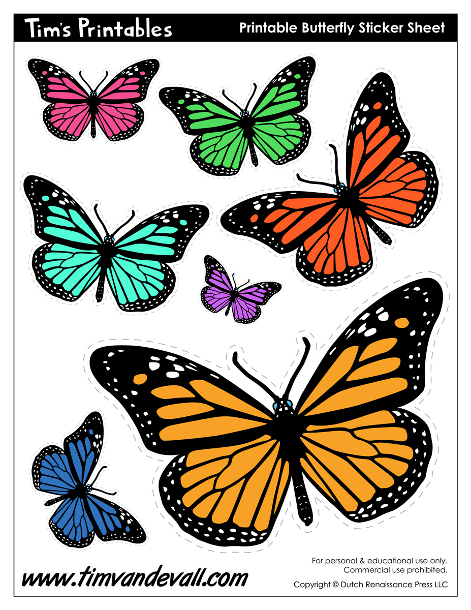 Free Printable butterfly Pictures Lovely Printable butterflies Tim S Printables