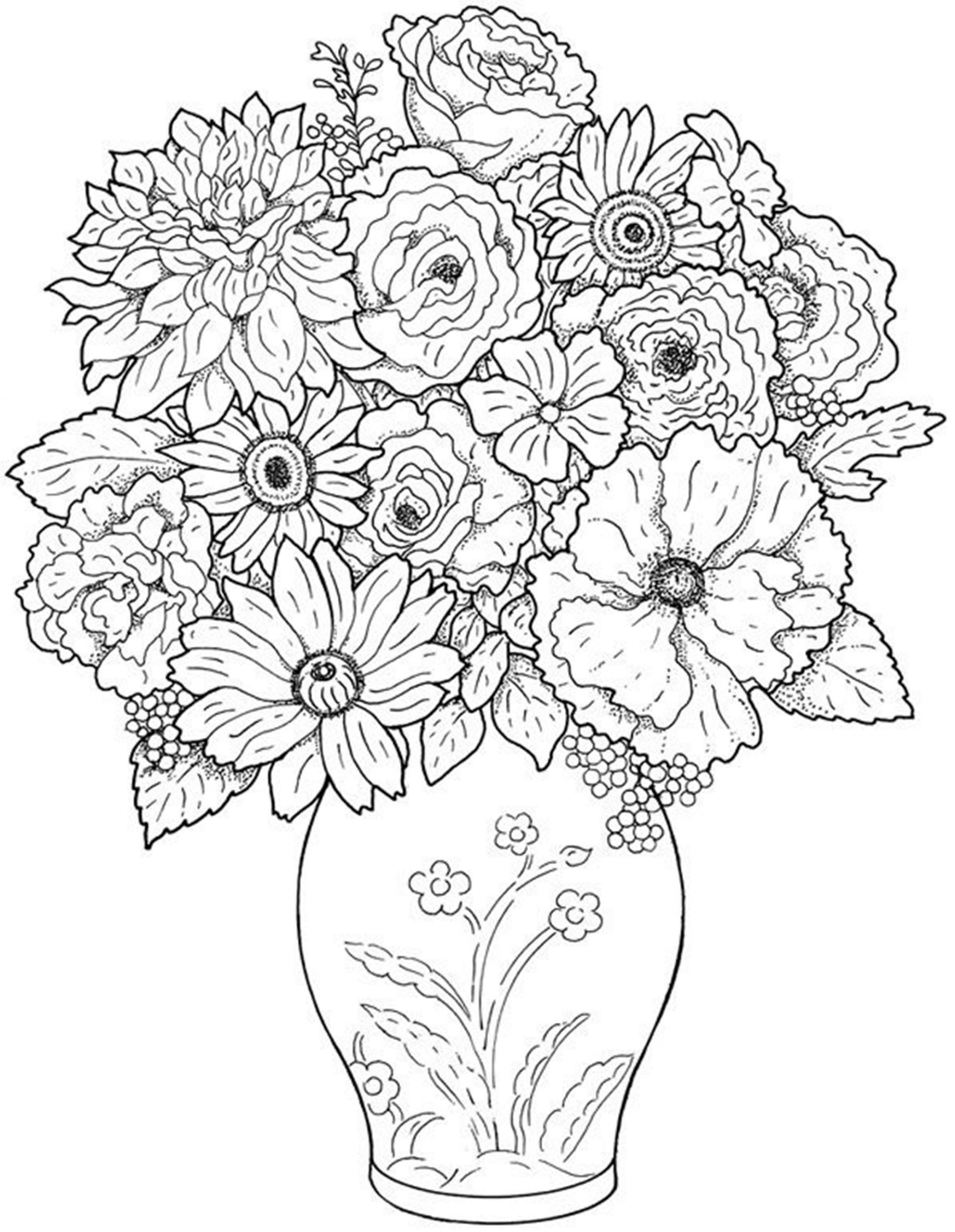 Free Printable Flower Coloring Pages Awesome Free Printable Flower Coloring Pages for Kids Best Coloring Pages for