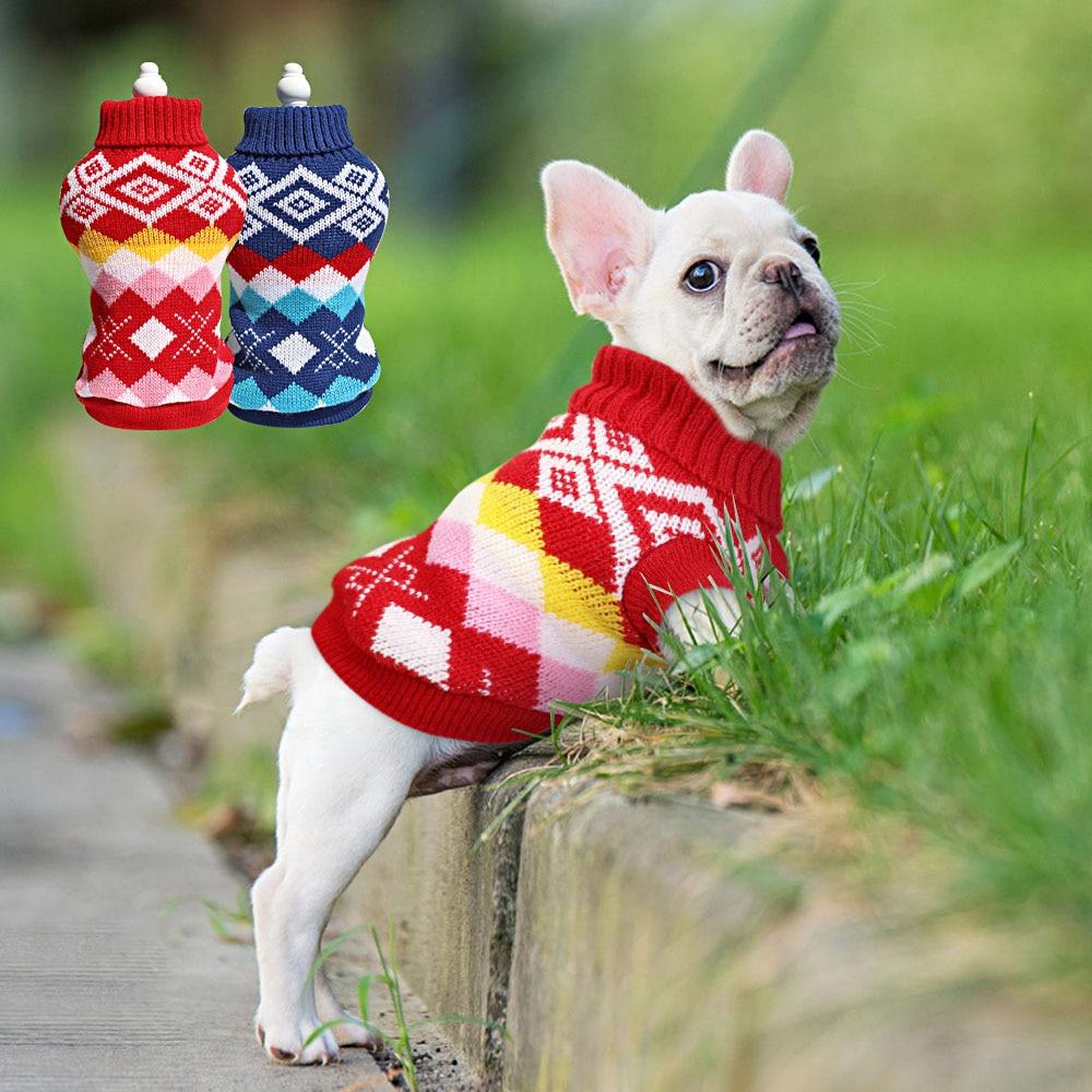 French Bulldog Sweater Unique French Bulldog Knitted Argyle Sweater – Frenchie World Shop