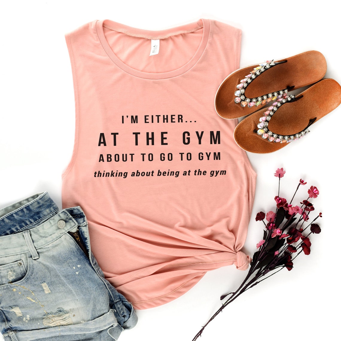 Funny Fitness Shirts Unique Funny Gym Shirt for Women Sleeveless T Shirts with Saying