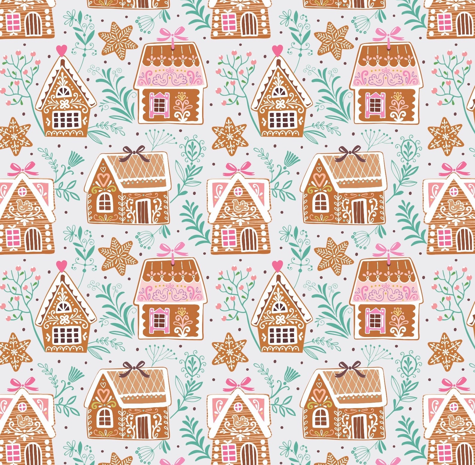 Gingerbread Wrapping Paper Inspirational Gingerbread House Wrapping Paper Christmas Gift Wrap Etsy