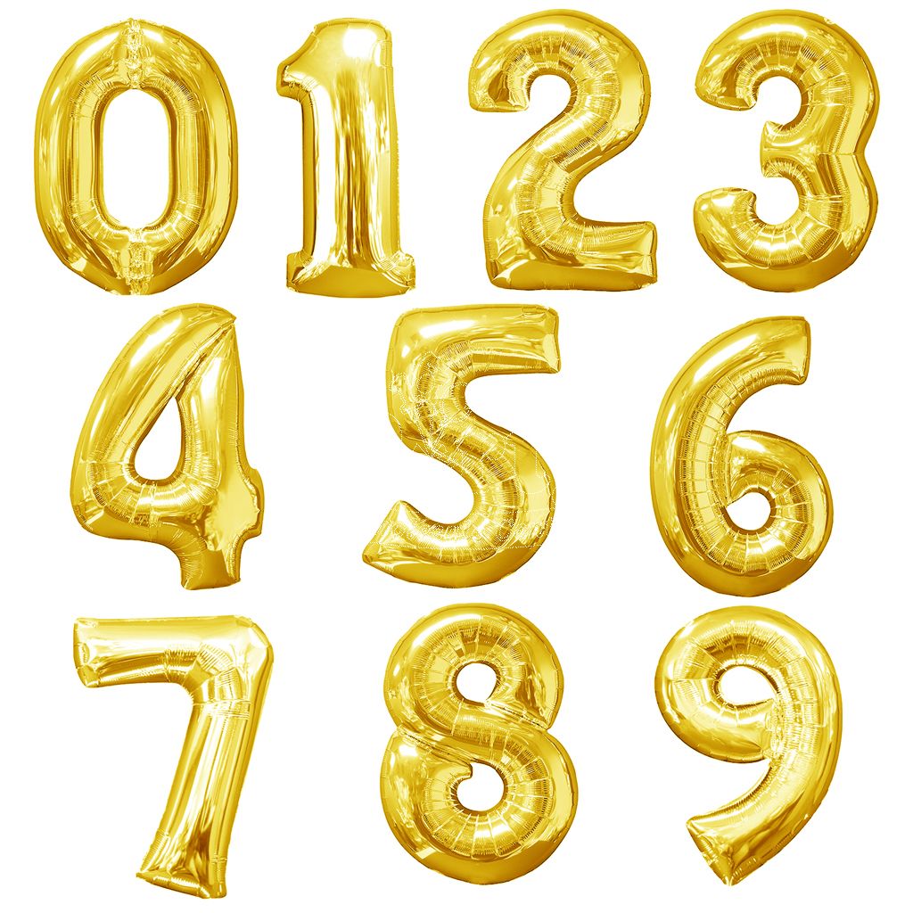 Gold Number Balloons Inspirational Jumbo Number Gold Foil Balloon 40inch