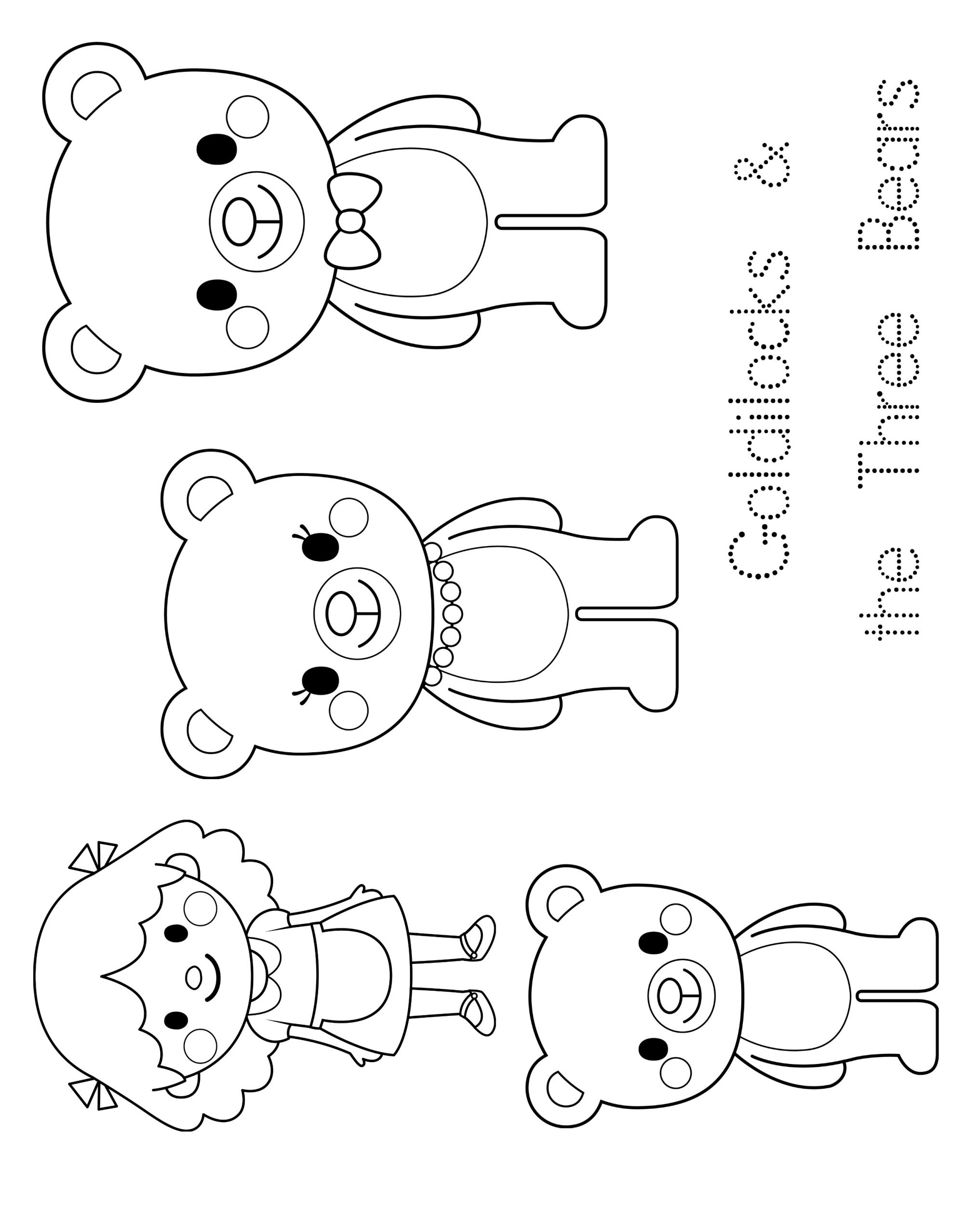 Goldilocks Coloring Pages Fresh Goldilocks and the Three Bears Coloring Pages Free at Getcolorings