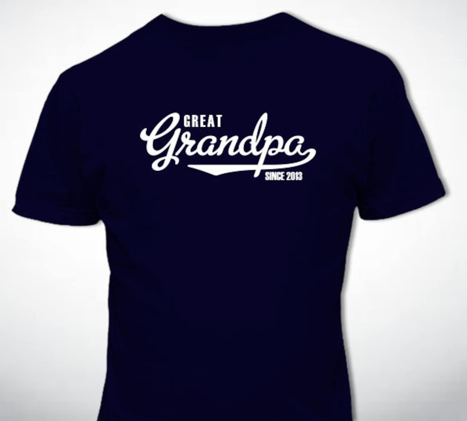 Grandpa Fathers Day Tee Shirts Lovely Great Grandpa T Shirt Personalized with Year Father S Day Etsy