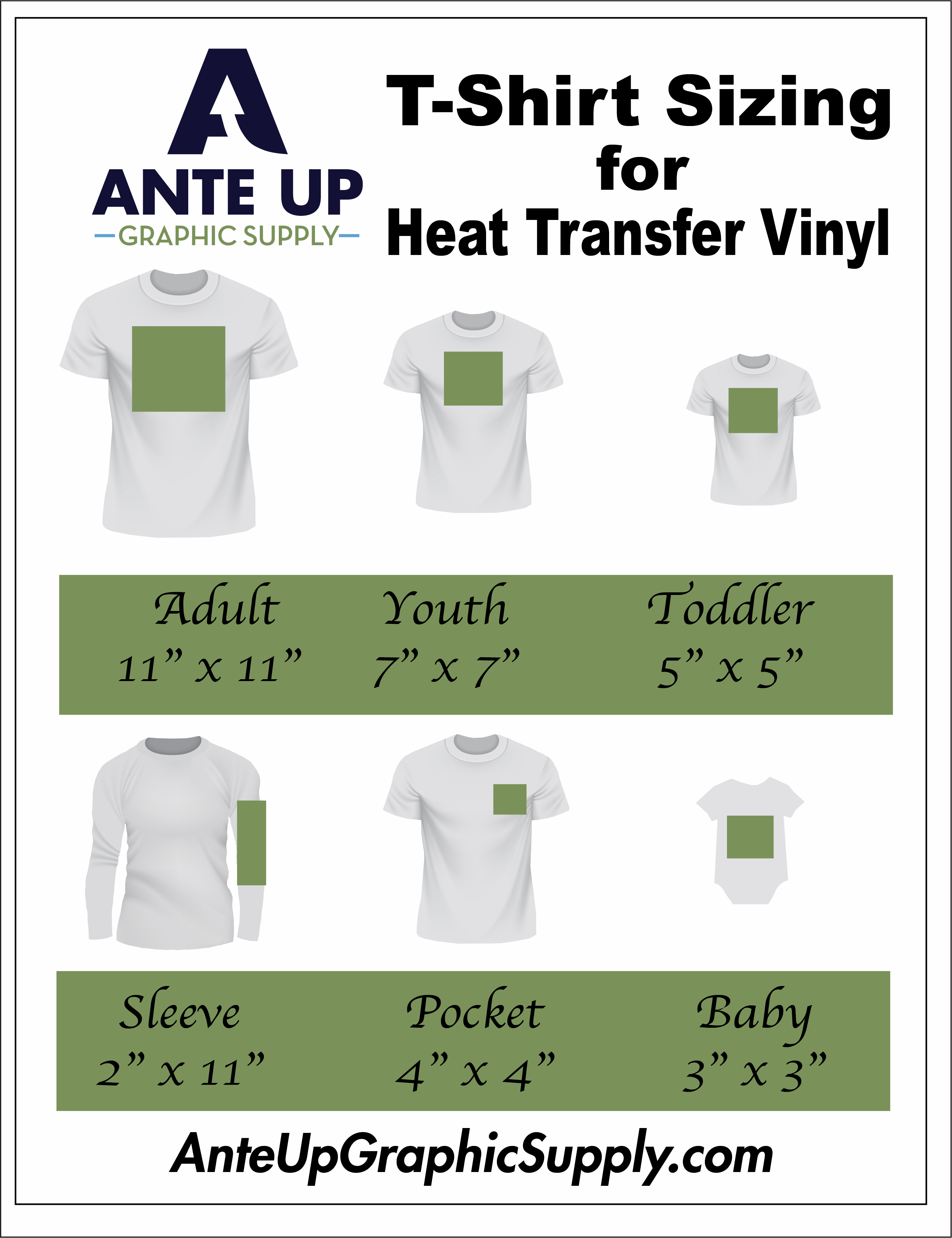 Graphic Size for T Shirt Elegant T Shirt Design Size and Placement Chart Ante Up Graphic Supply