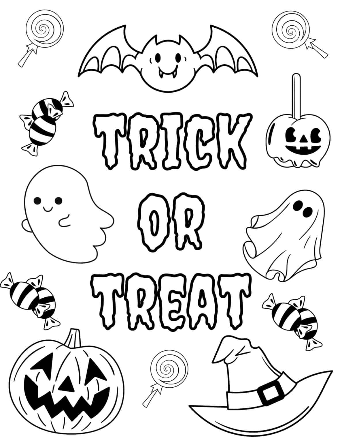 Halloween Pic to Color Luxury 40 Free Halloween Coloring Pages for Kids and Adults Prudent Penny