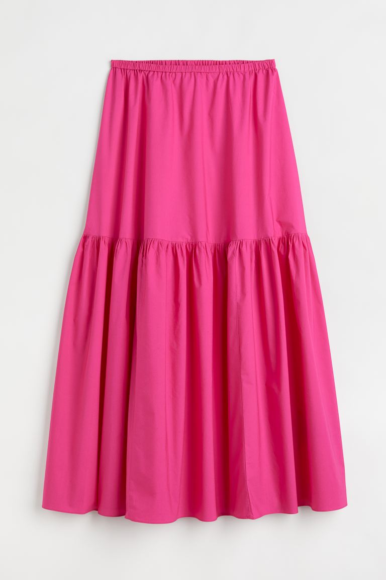 H&amp;amp;m Maxi Skirt Elegant Maxi Skirt Cerise La S