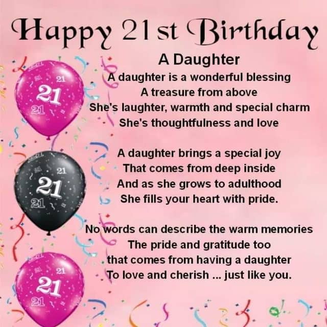 Happy 21st Birthday Daughter Elegant 50 Happy 21st Birthday Wishes for My Daughter