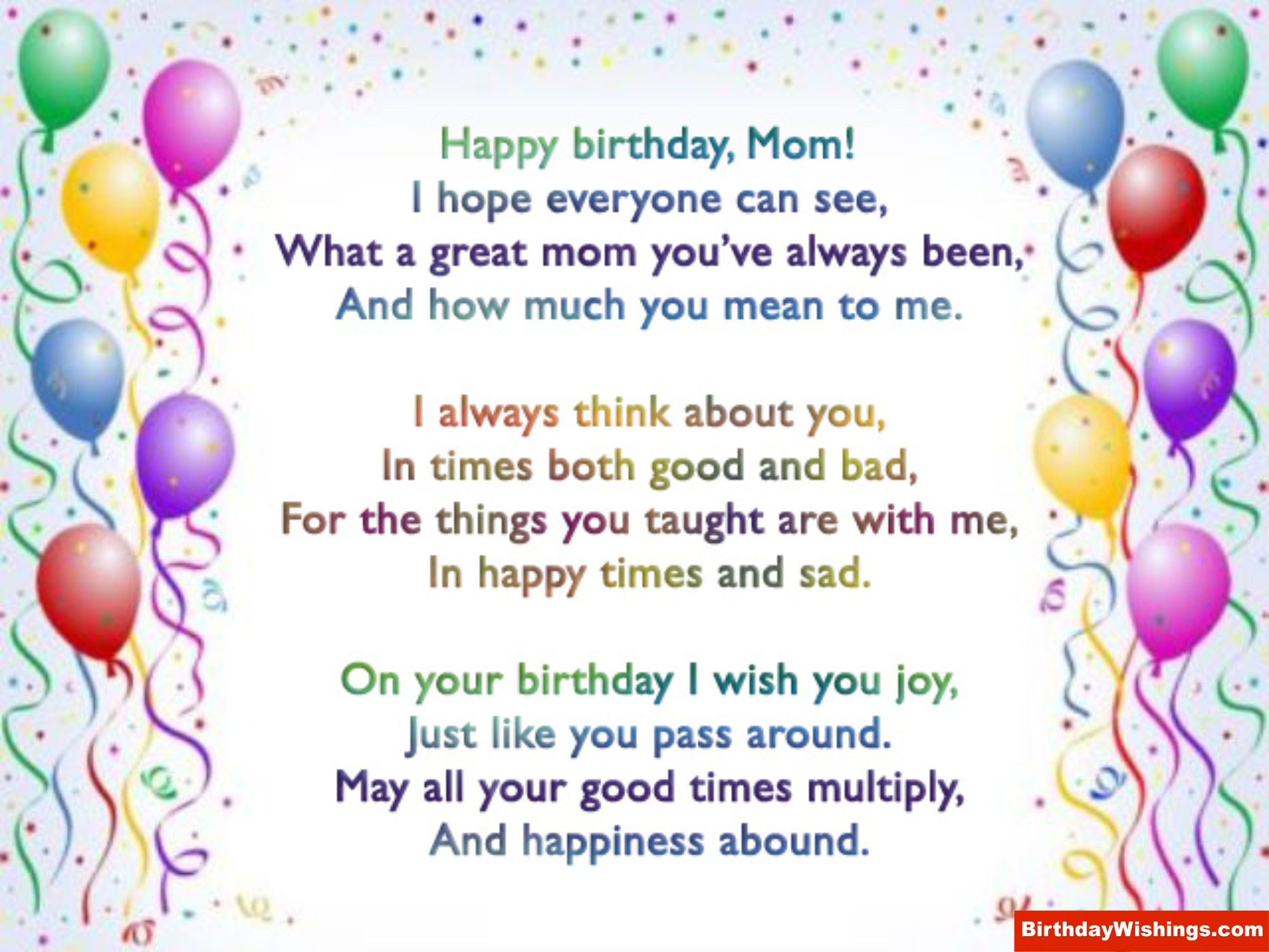 Happy Birthday Poem for Mom Best Of Mom S Birthday Poem