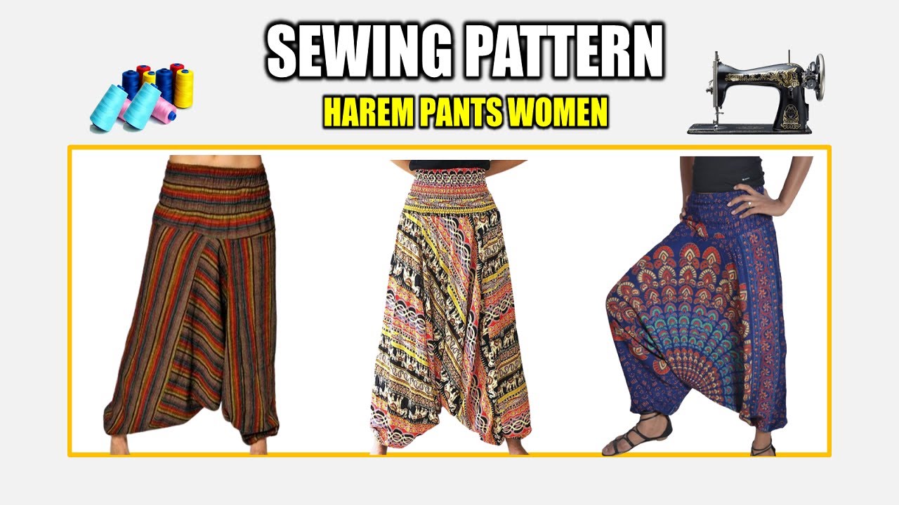 Harem Pants Sewing Pattern New Sewing Pattern Harem Pants Women Pattern Making Tutorial