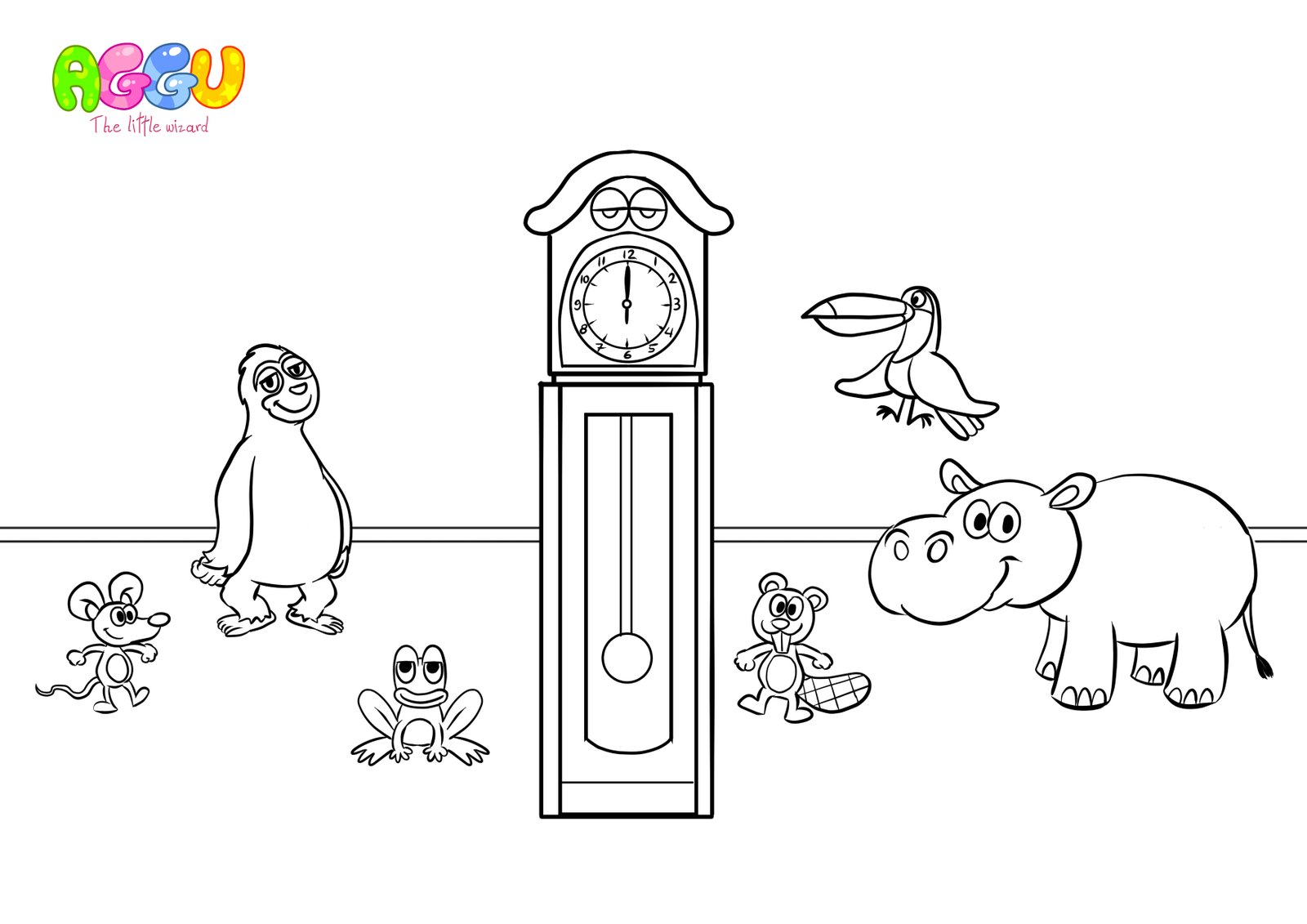 Hickory Dickory Dock Coloring Page New Hickory Dickory Dock Coloring