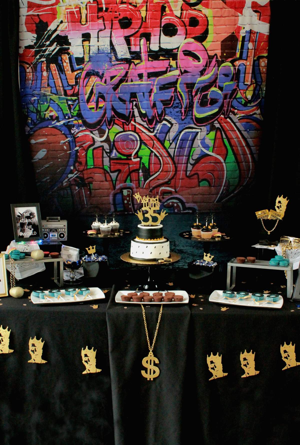 Hip Hop Party Decorations Inspirational &quot;west Coast 90 S Hiphop Birthday&quot; Birthday Party Ideas