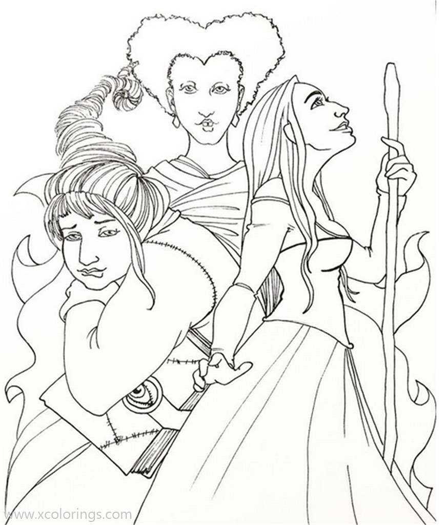 Hocus Pocus Colouring Pages Luxury Free Printable Hocus Pocus Coloring Pages