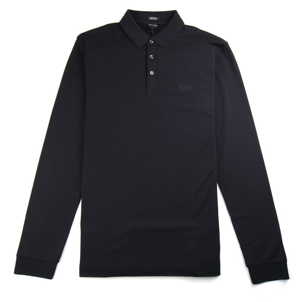 Hugo Boss Polo Shirt Long Sleeve Beautiful Hugo Boss Pado 10 Long Sleeve Polo Shirt Black