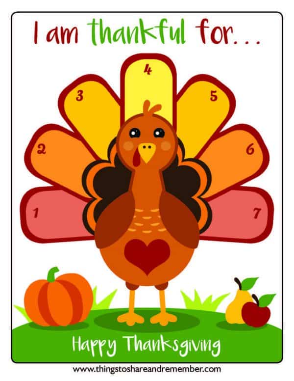 I Am Thankful Turkey New I Am Thankful Turkey Thanksgiving Page for Kids &amp; Remember