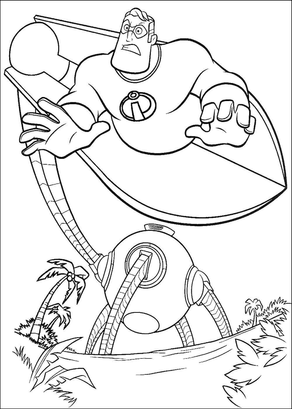 Incredibles Coloring Pages Lovely the Incredibles Coloring Pages