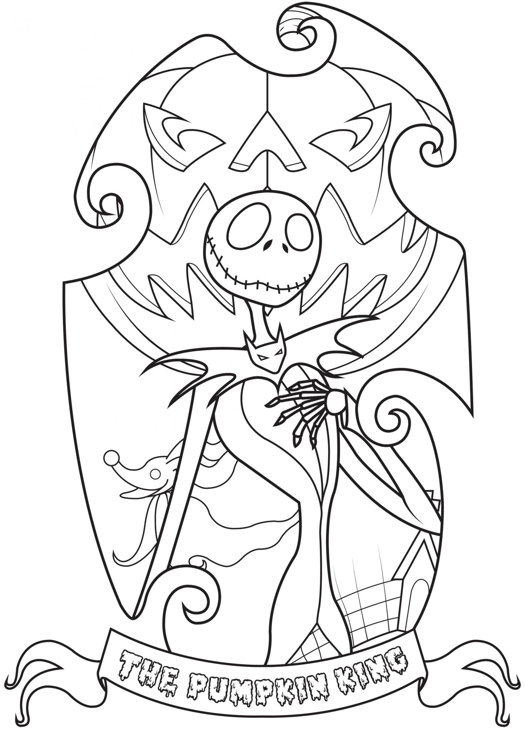 Jack Skellington Coloring Page Inspirational Jack Skellington the Nightmare before Christmas Coloring Pages for Kids