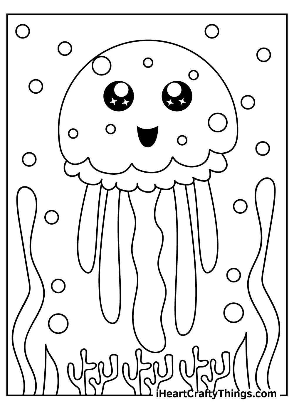 Jellyfish Coloring Page Awesome Jellyfish Coloring Pages Updated 2021