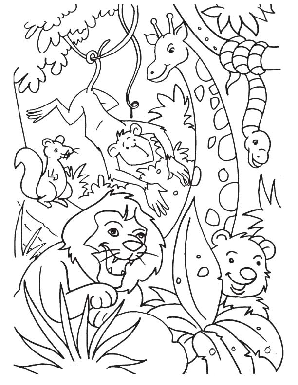 Jungle Coloring Page Unique Jungle Coloring Pages Best Coloring Pages for Kids