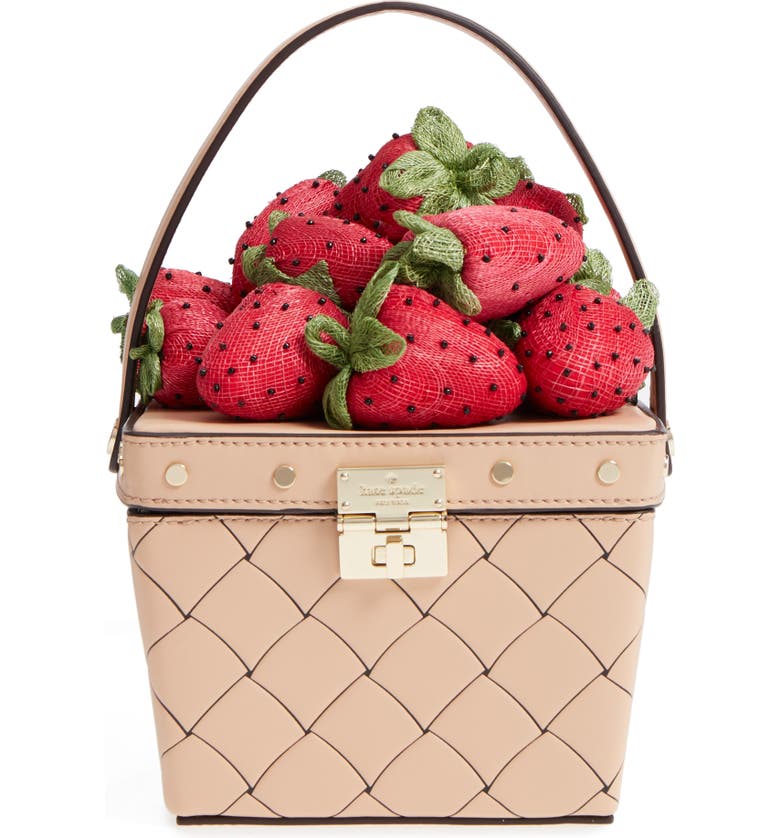 Kate Spade Strawberry Purse Fresh Kate Spade New York Picnic Perfect Strawberry Woven Leather Basket Bag