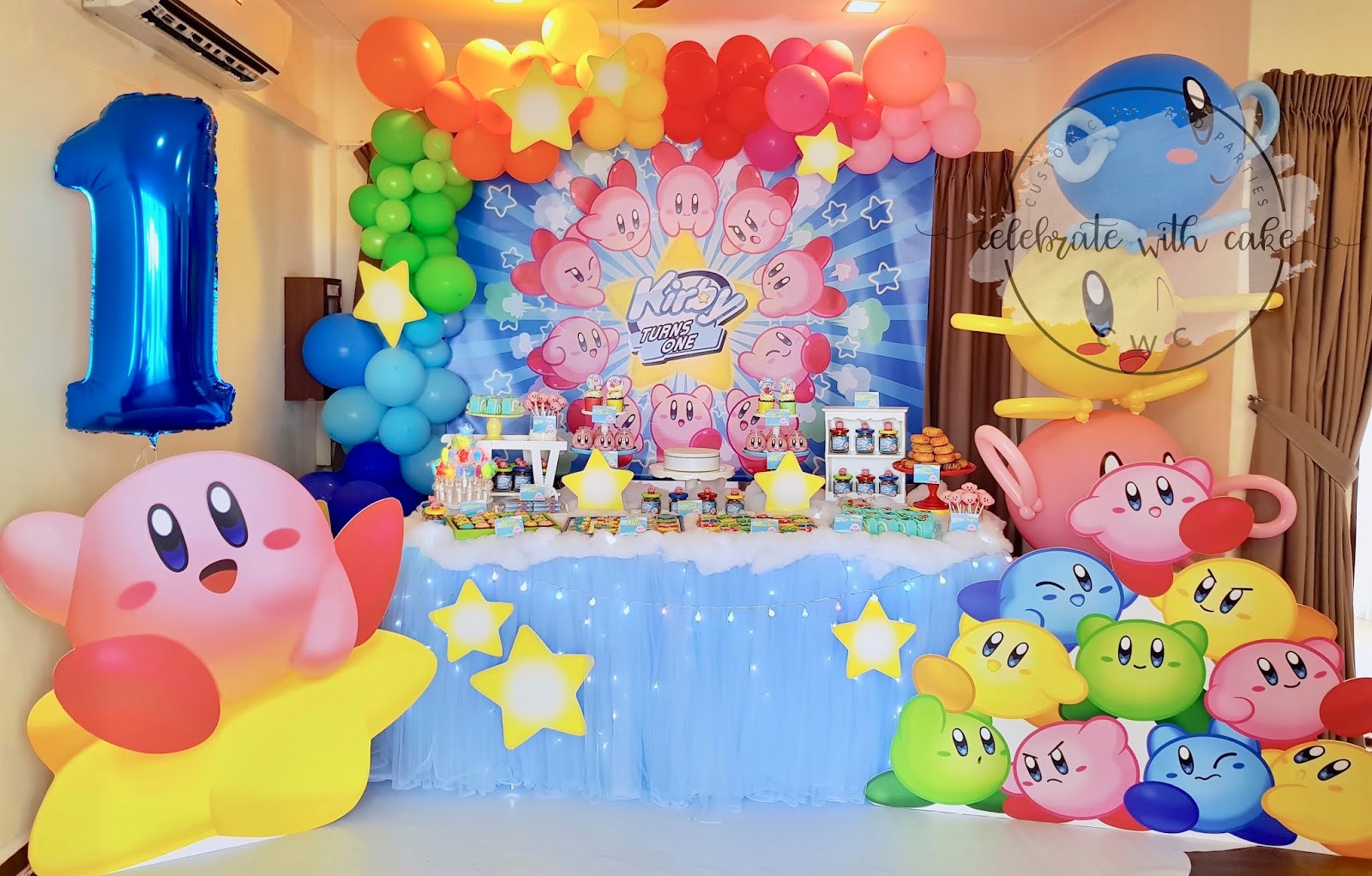 Kirby Birthday Decorations New Kirby themed 1st Birthday Dessert Table