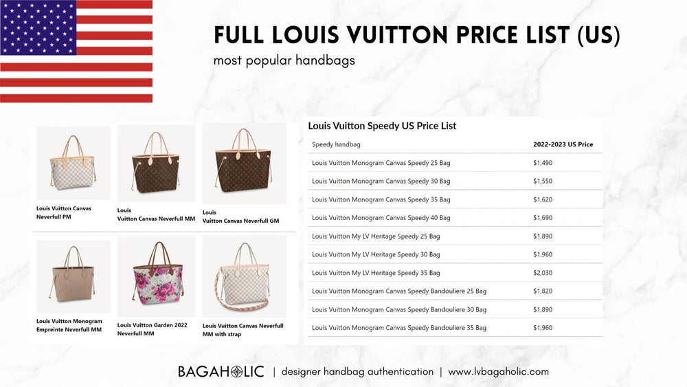 Louis Vuitton Handbags Price Beautiful Full Louis Vuitton Bags Price List Us 2023