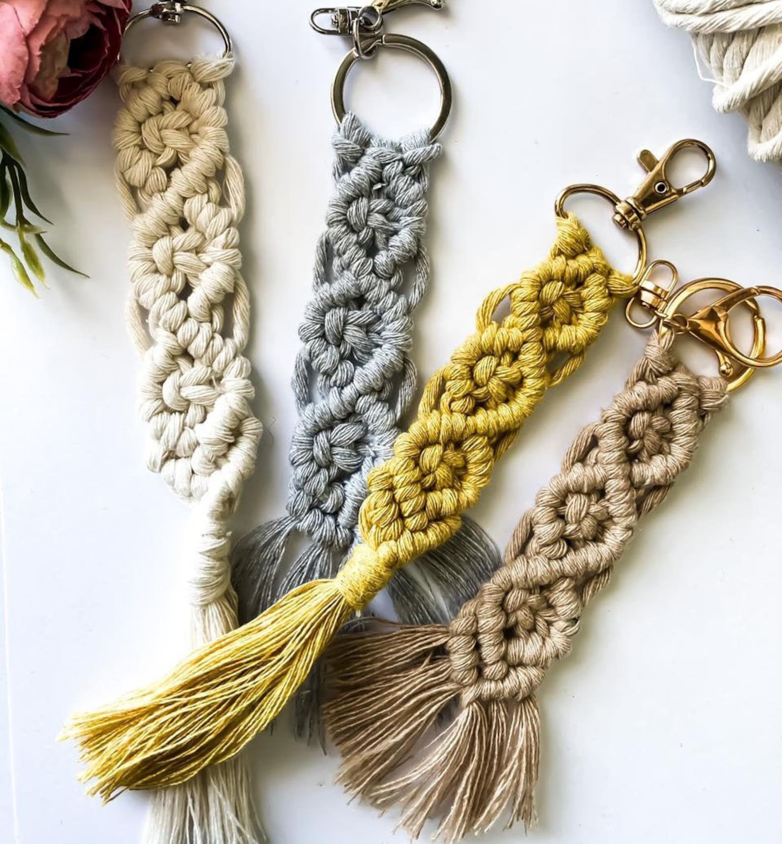 Macrame Keychain Pattern Best Of Diy Macrame Key Chain Pattern Written Pdf with Photos by