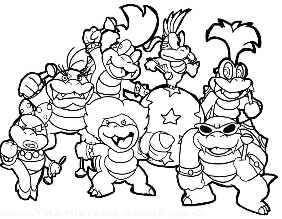 Mario Characters Coloring Luxury All Mario Characters Coloring Pages at Getcolorings