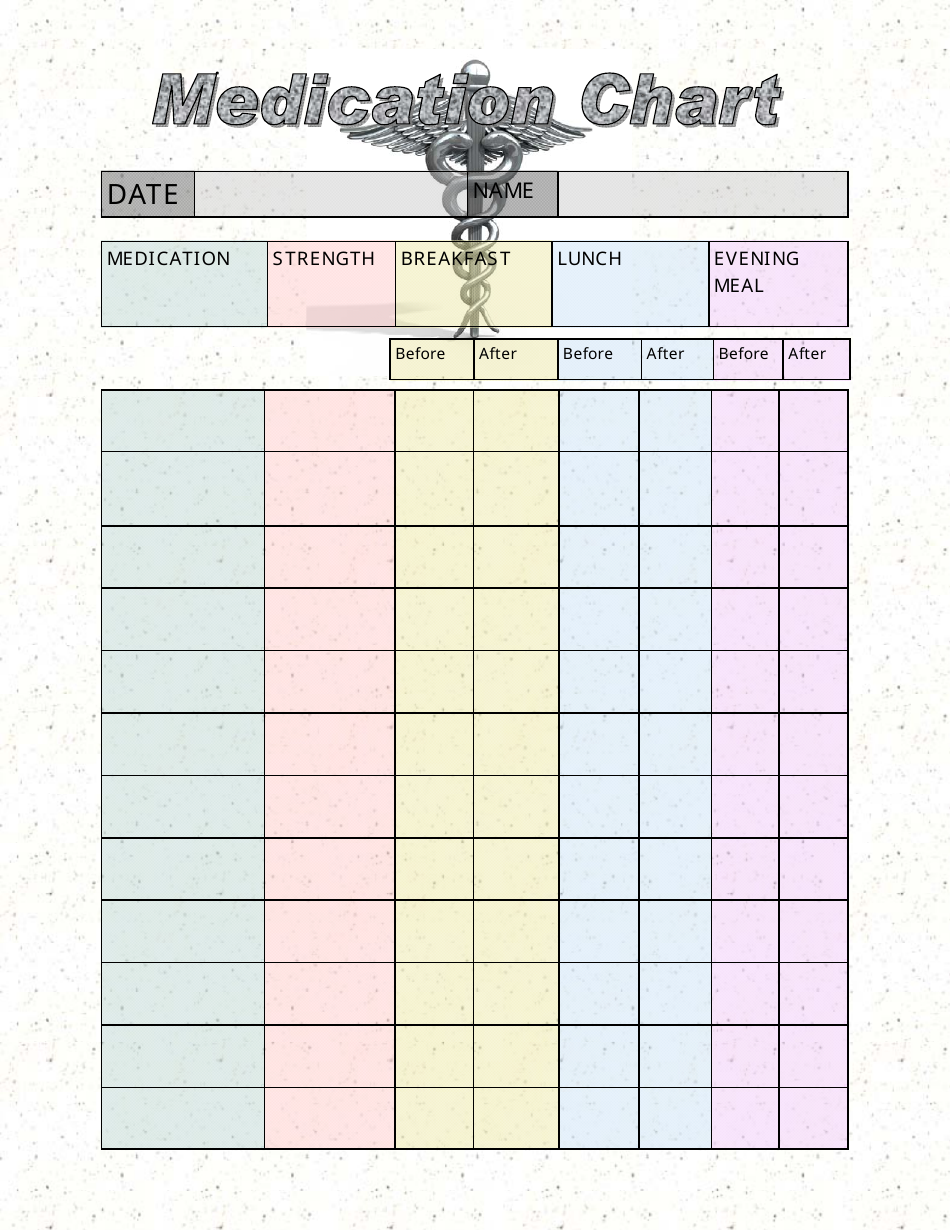 Medication Chart Template Free Best Of Free Printable Medication Chart Customize and Print