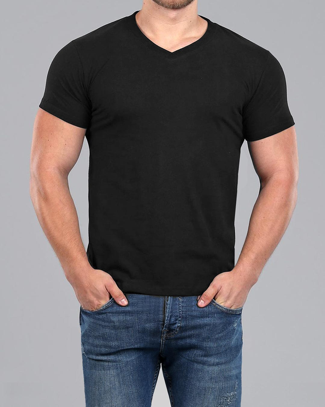 Mens Black V Neck T Shirt Luxury Men S Black V Neck Fitted Plain T Shirt