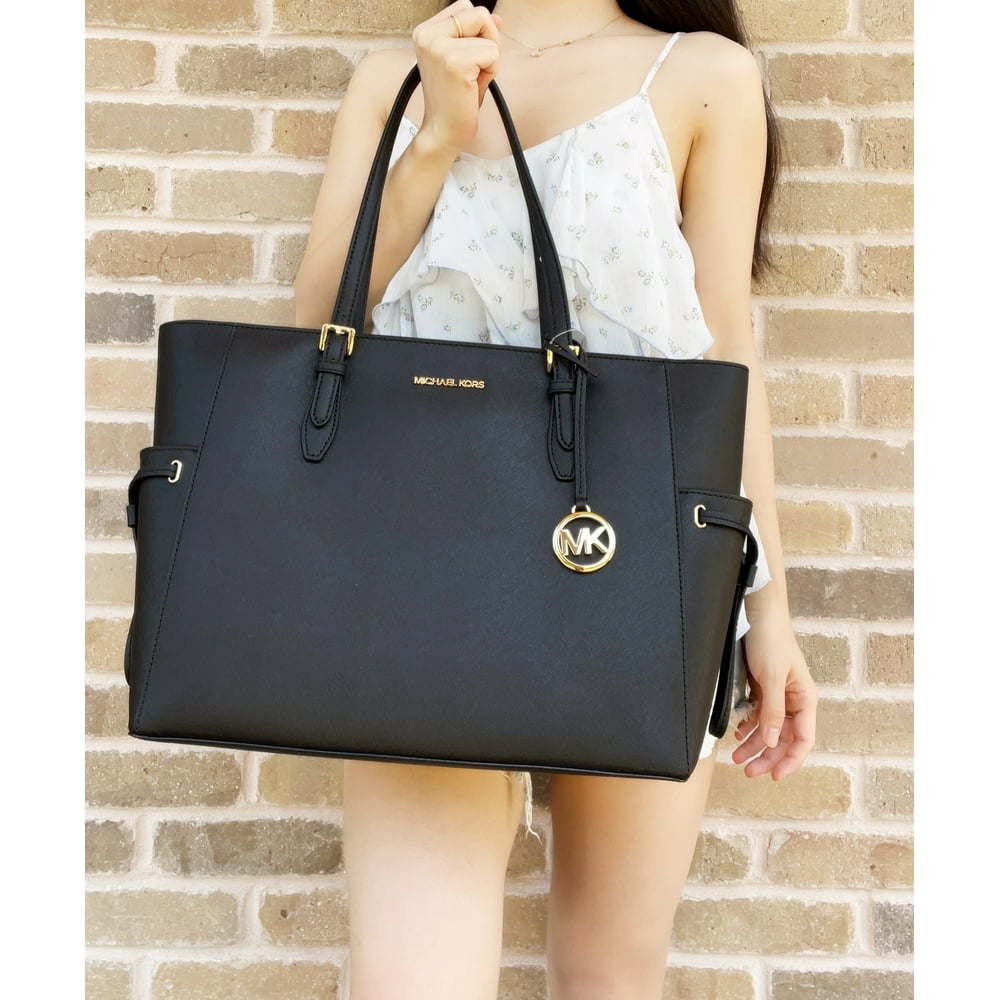 Michael Kors Black tote Bag Elegant Michael Kors Michael Kors Gilly Jet Set Drawstring top Zip tote