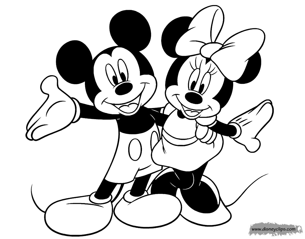 Mickey and Minnie Mouse Coloring Pictures Elegant Mickey and Minnie Mouse Coloring Pages 3