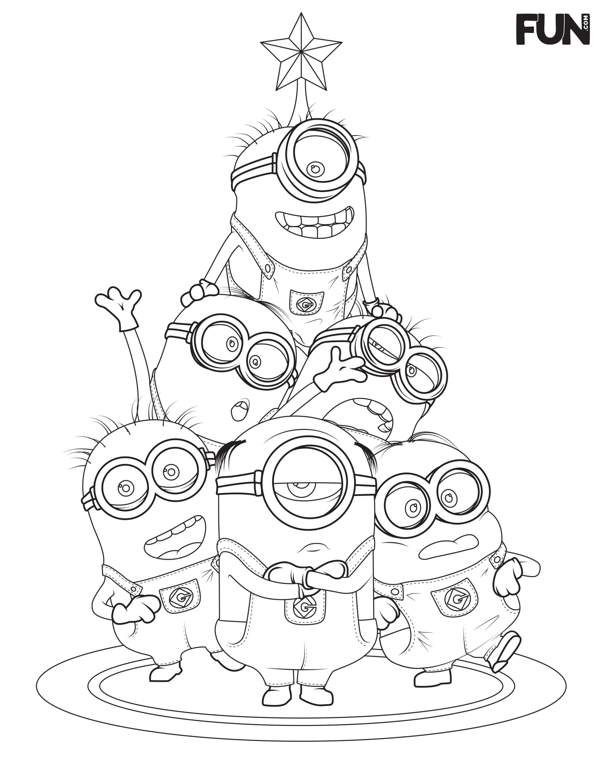 Minion Christmas Coloring Page Elegant Holiday Coloring Pages [printables] Fun Blog