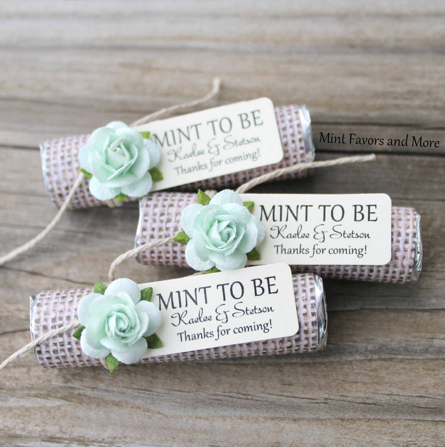 Mint Party Favors Unique Mint Wedding Favors Set Of 24 Mint Rolls Mint to