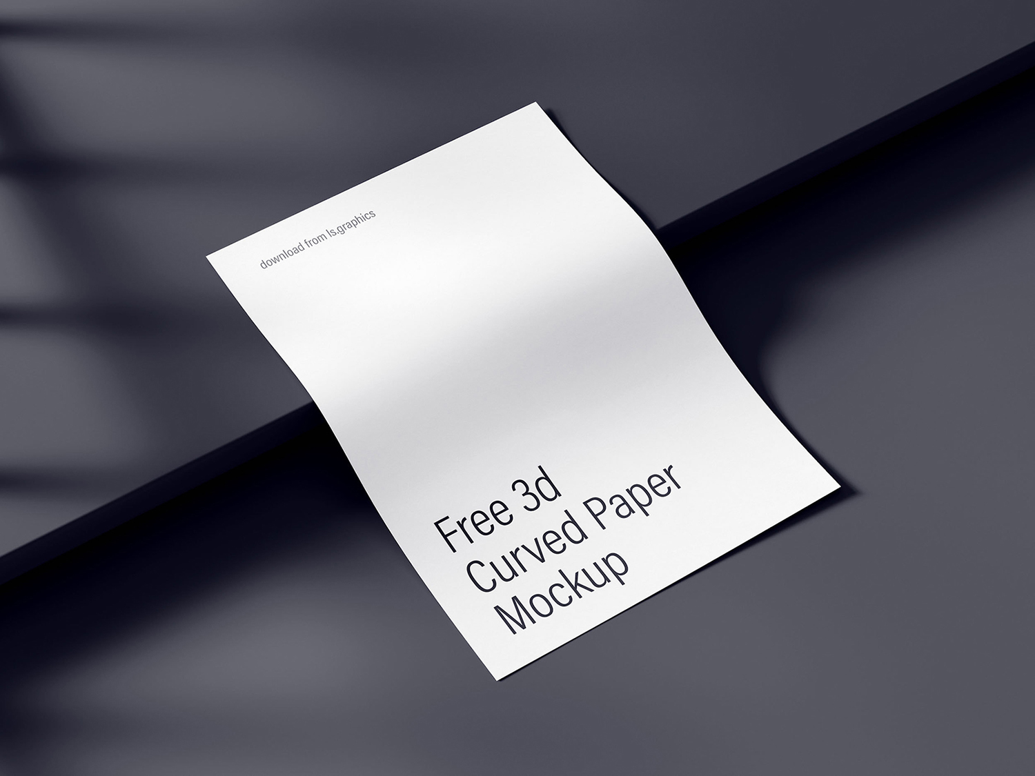 Mock Up Paper Unique Free Curved A4 Paper Mockup — Free Mockup World