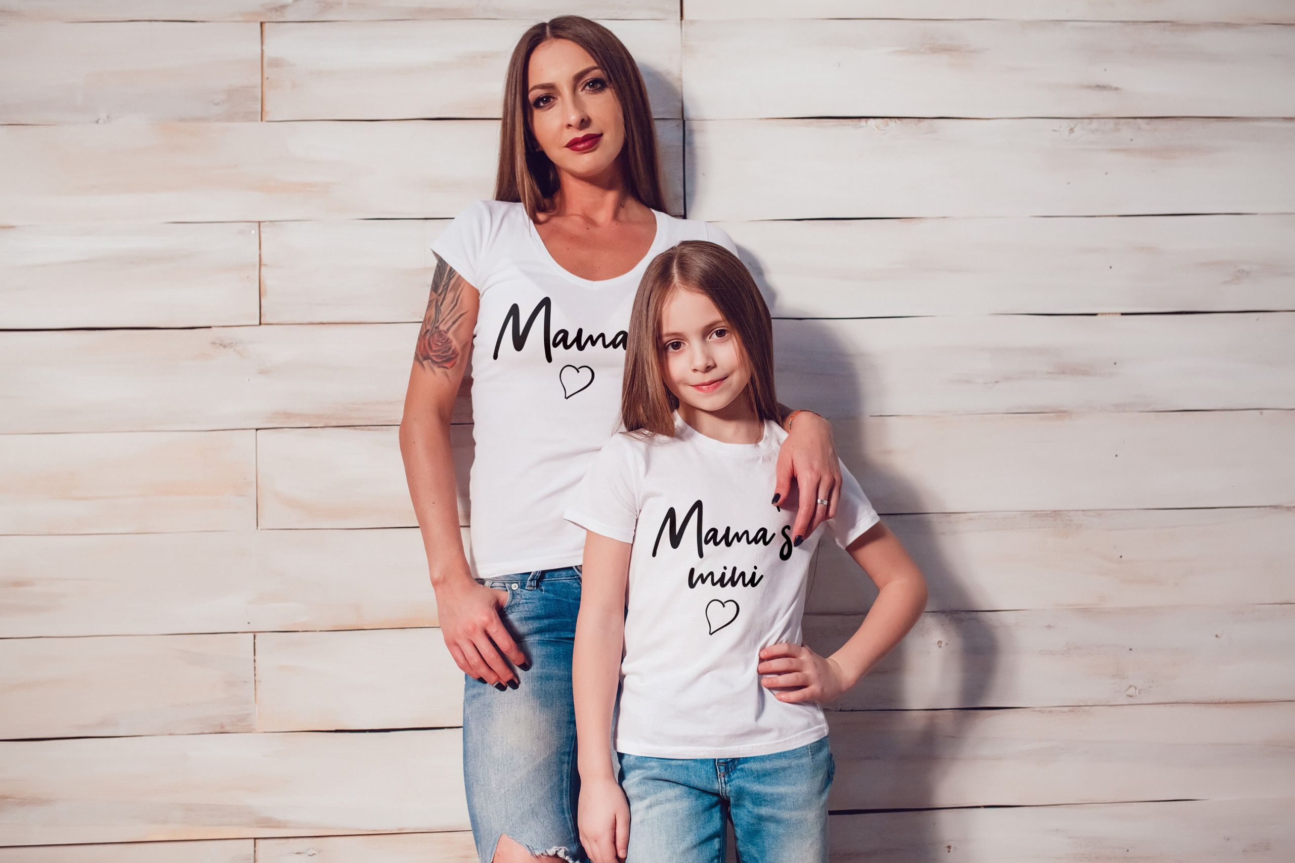 Mom and Daughter T Shirt Beautiful Mom and Daughter Matching T Shirts Set Mama and Mama S