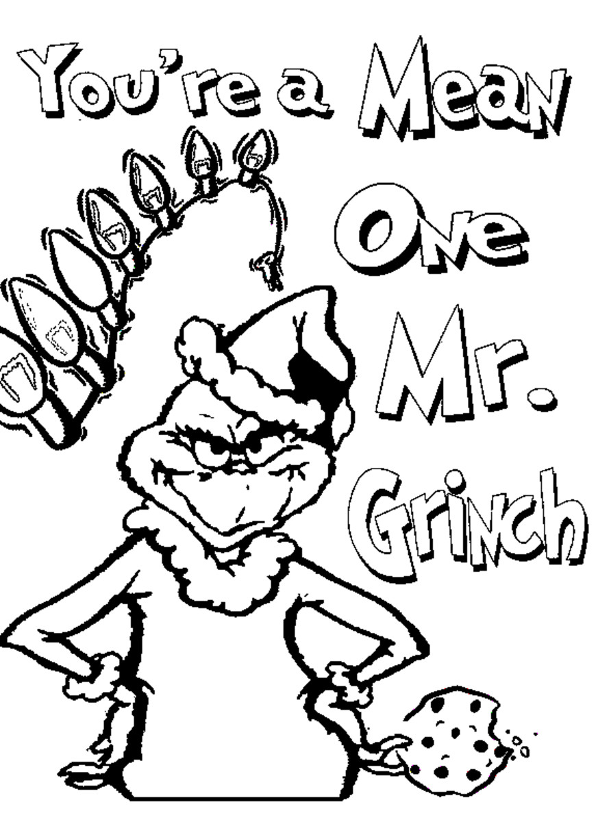 Mr Grinch Coloring Pages New Grinch Christmas Printable Coloring Pages Holidappy