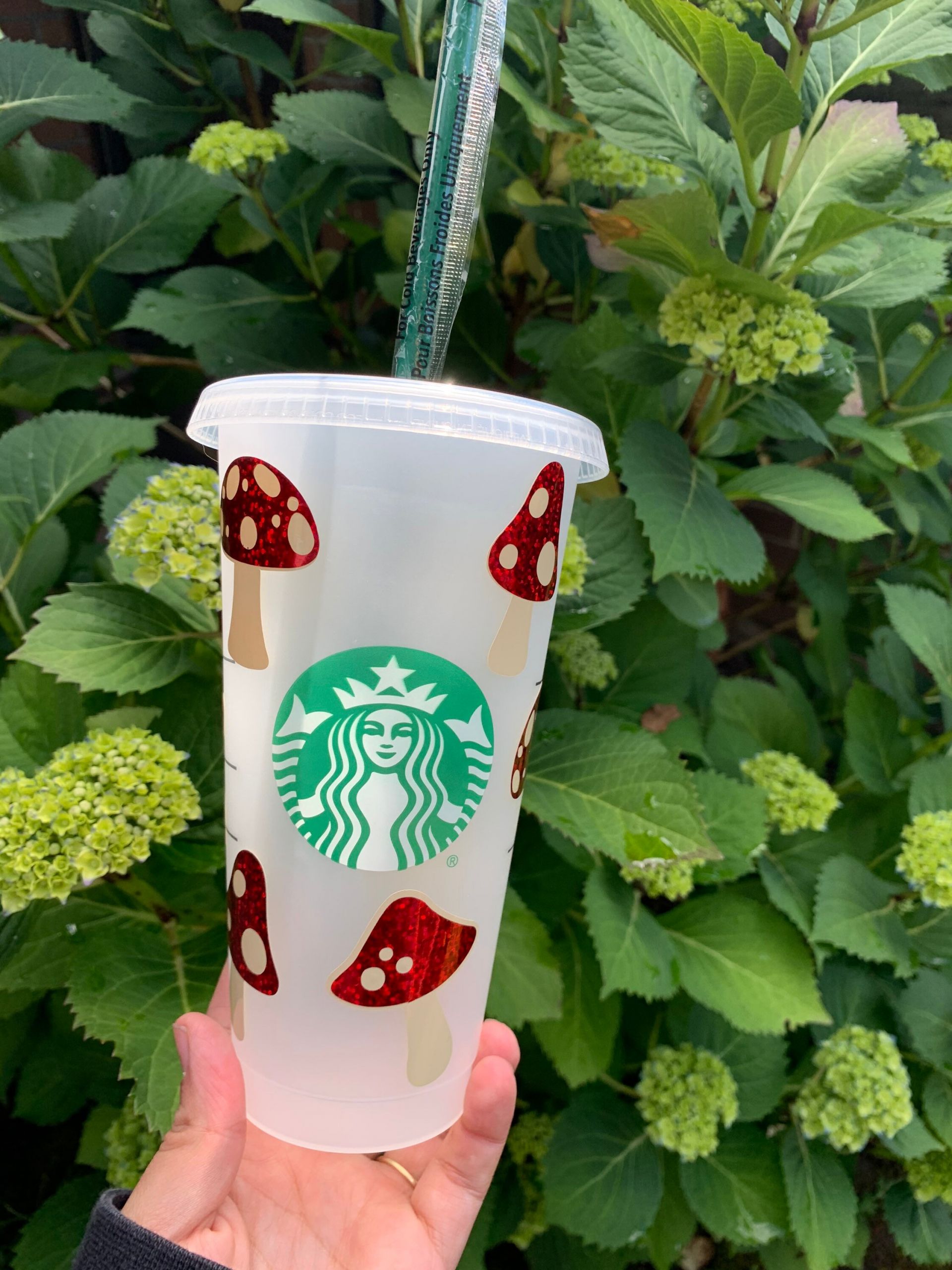 Mushroom Starbucks Cup Luxury Mushroom Starbucks Cold Cup Magic Mushroom Cup