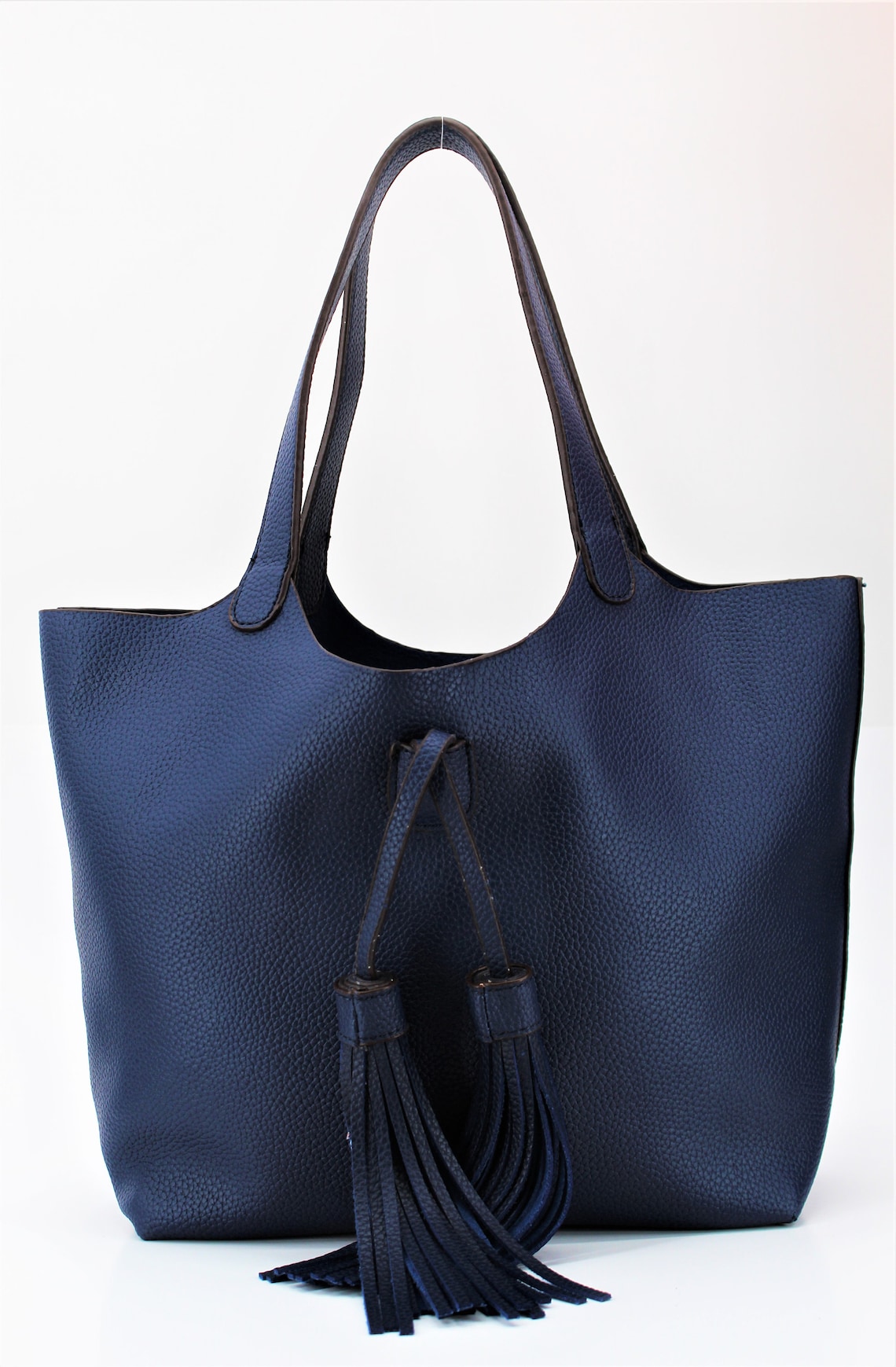 Navy Blue tote Bag Awesome Navy Blue Leather Slouch tote Bag Medium Size