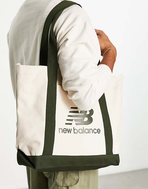 New Balance tote Bag Unique New Balance Logo tote Bag In Canvas and Green