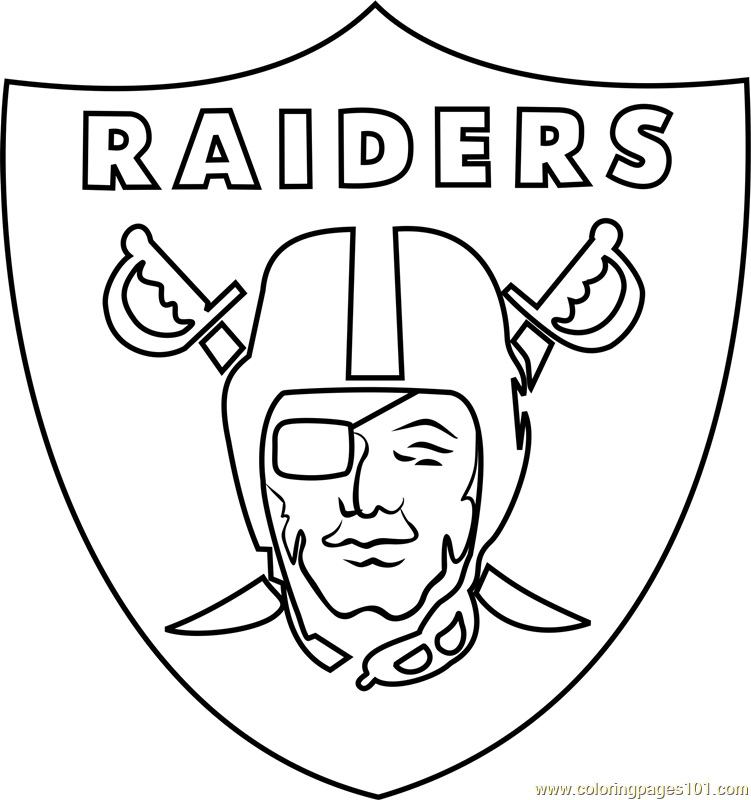 Oakland Raiders Coloring Pages Inspirational Oakland Raiders Logo Coloring Page for Kids Free Nfl Printable