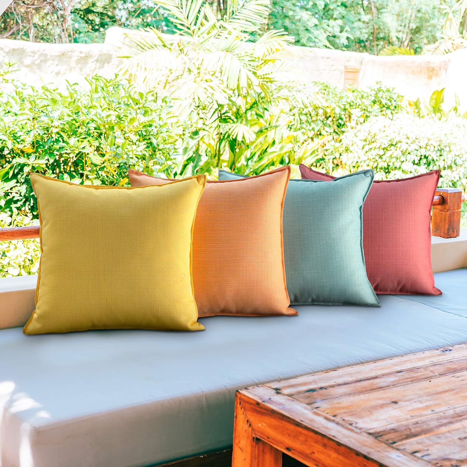 Outdoor Pillow Inserts Unique Miulee Pack Of 2 Outdoor Pillow Inserts Waterproof 16x16 Throw Pillow