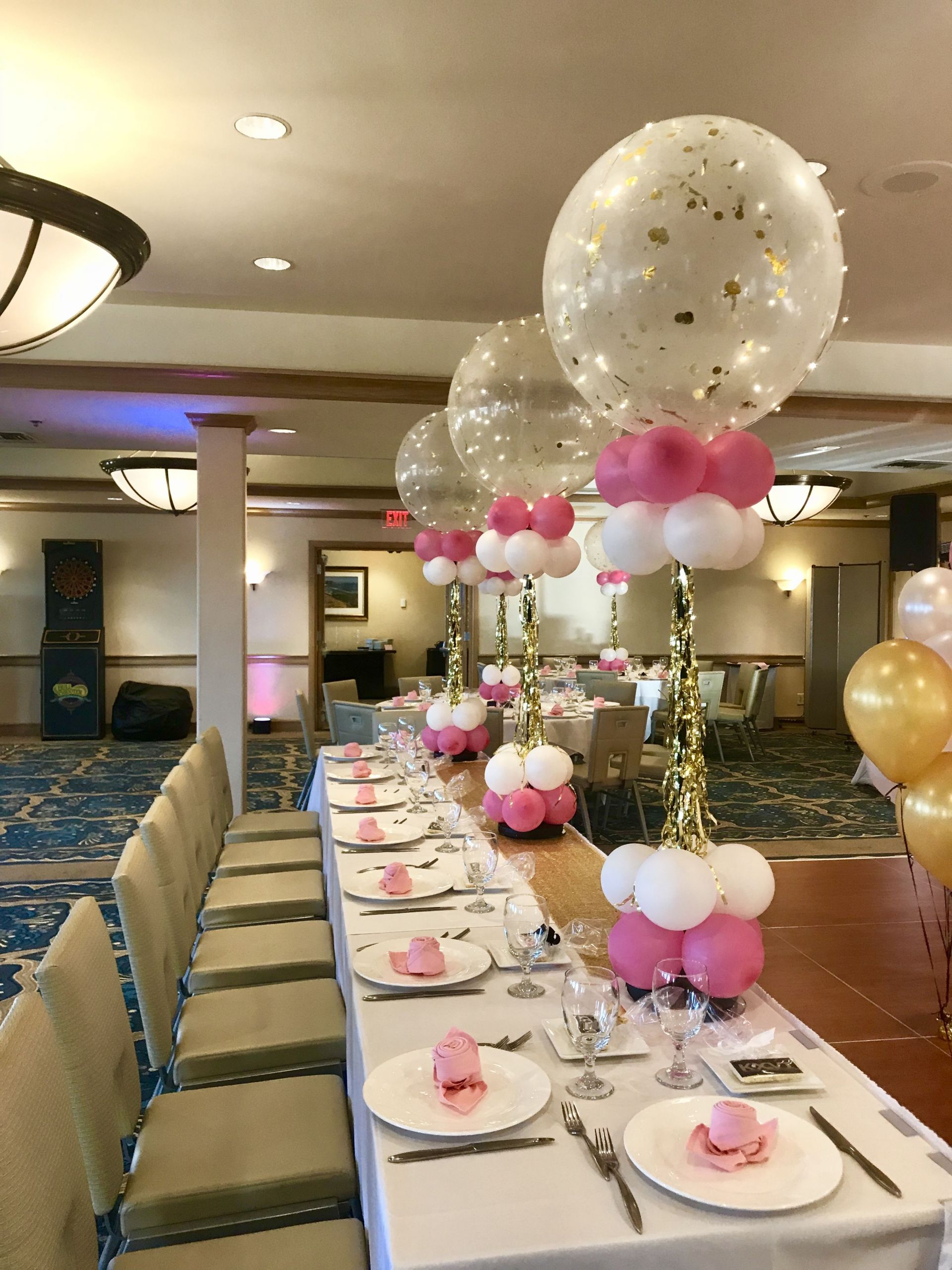 Party Decorations Centerpieces Inspirational Jumbo Balloon Centerpieces Pink and Gold Party Ideas Centerpiece