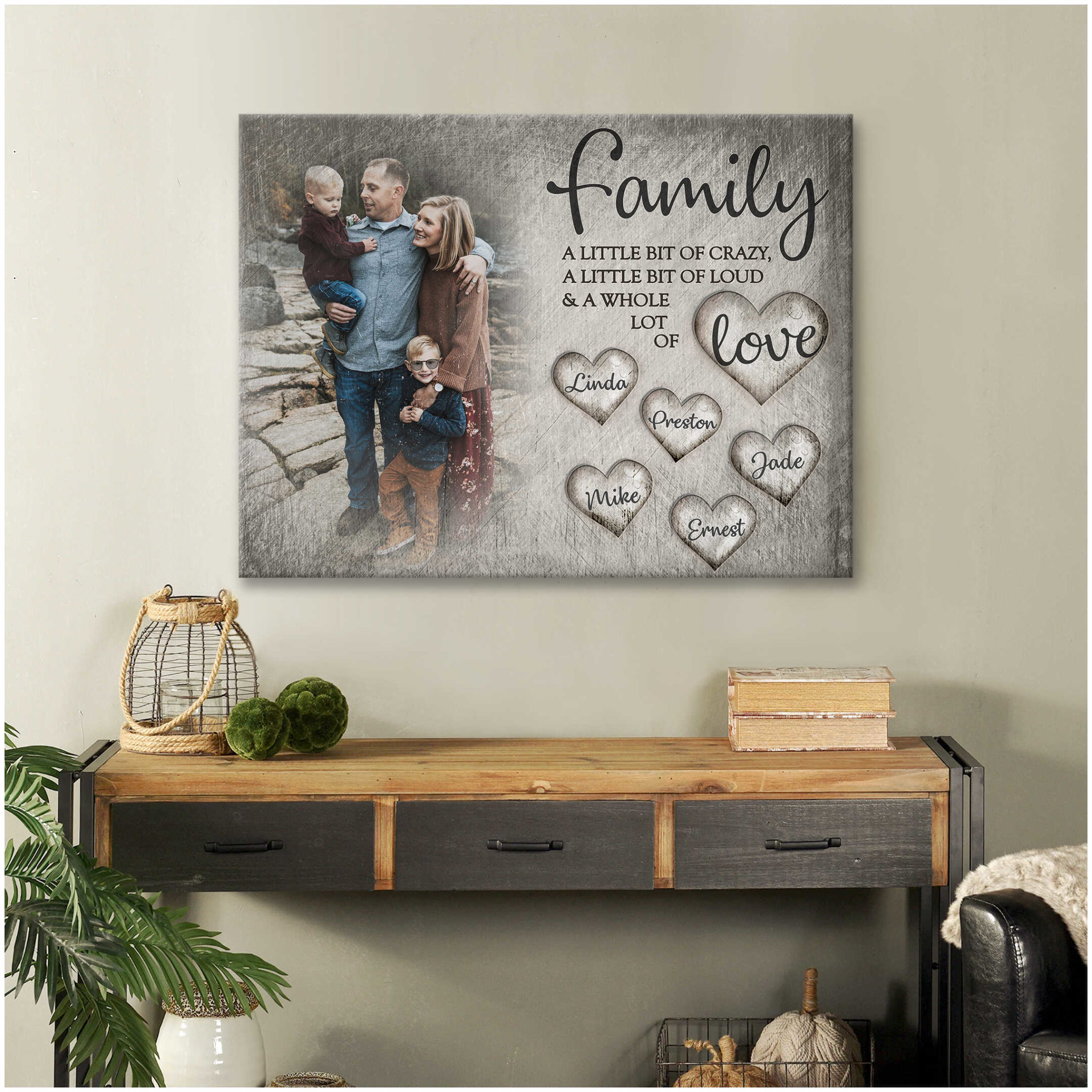 Personalized Canvas Photos New Custom Canvas Prints Personalized Gifts Customize Names Family