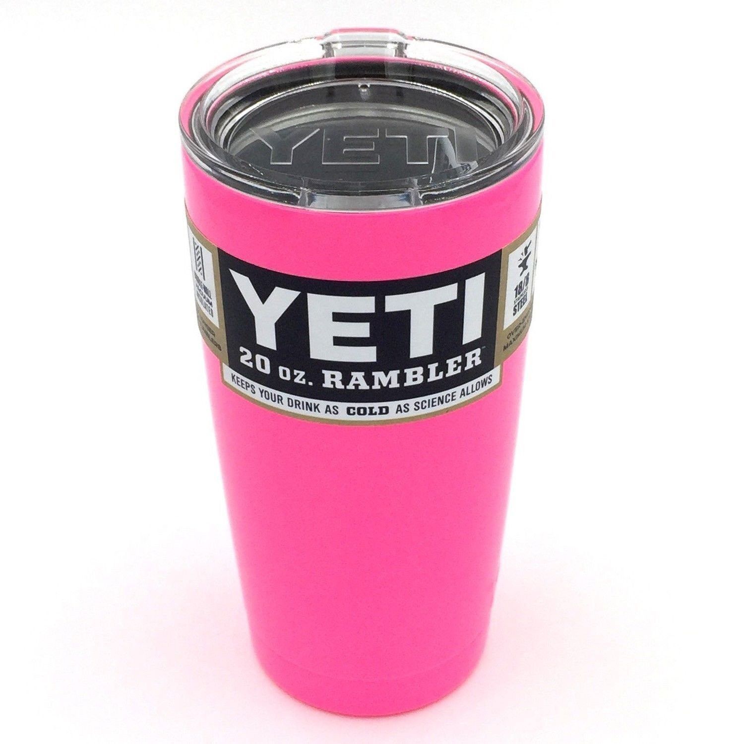 Pink yeti Cup New Hot Pink 20oz Painted yeti Double Wall Stainless Steel Cup Tumbler