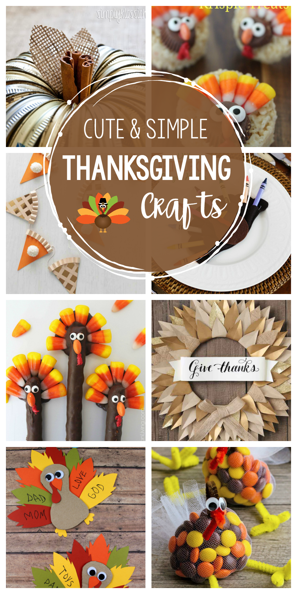 Pinterest Crafts for Thanksgiving Awesome Fun &amp; Simple Thanksgiving Crafts to Make This Year Crazy Little Projects