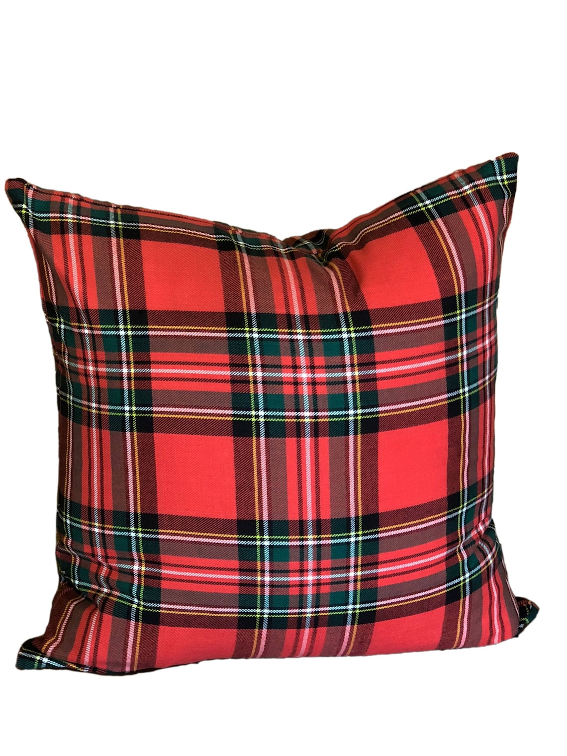 Plaid Pillow Covers Unique Tartan Red Stewart Plaid Pillow Cover Christmas Plaid Pillow