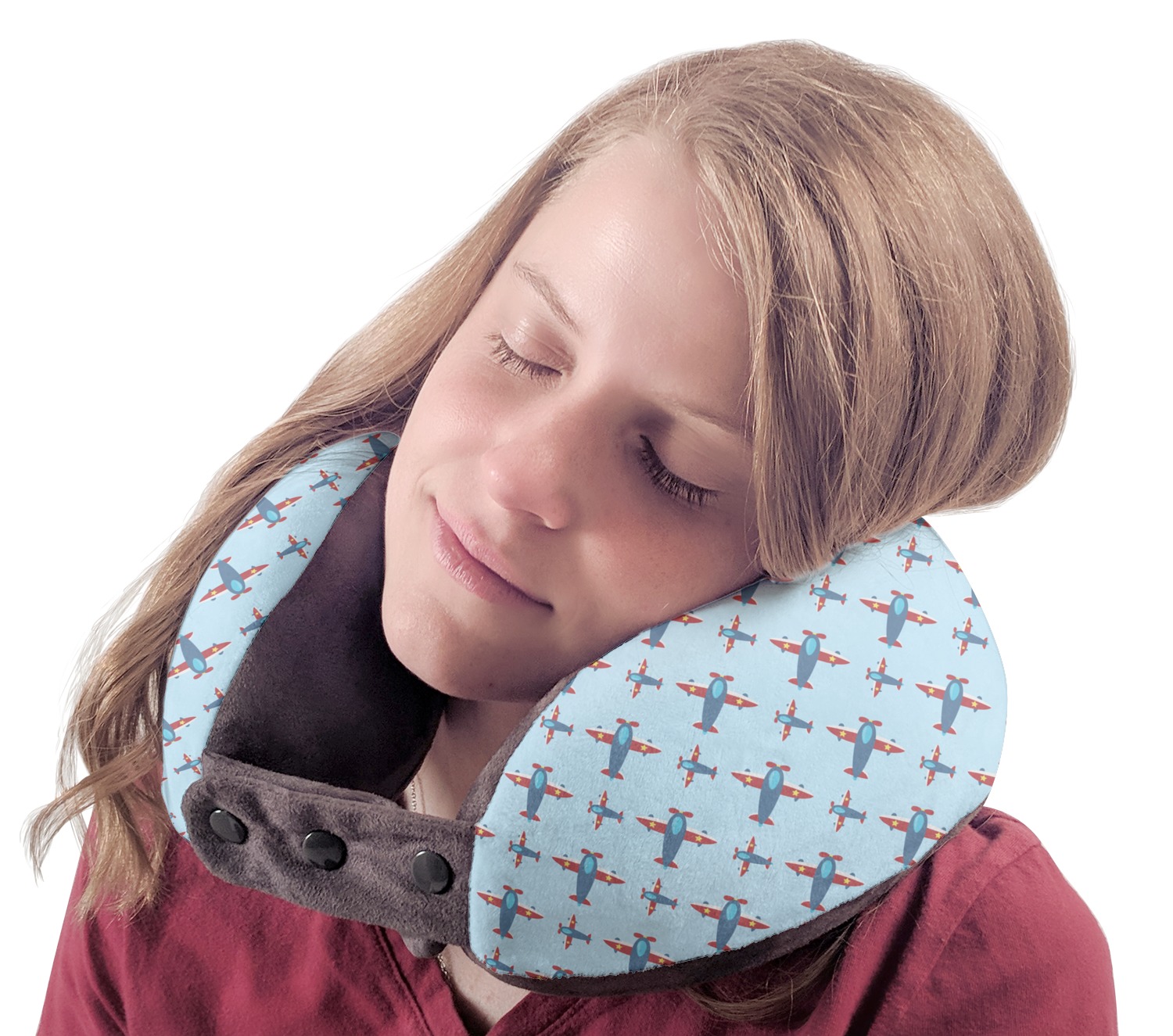 Plane Neck Pillow Beautiful Custom Airplane theme Travel Neck Pillow