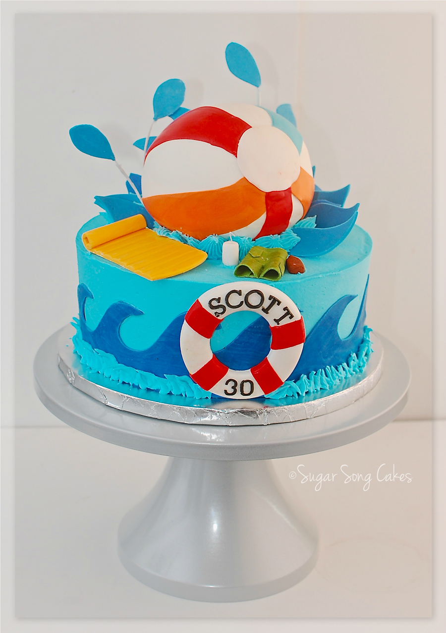 Pool Birthday Cake Beautiful Best 20 Pool Party Birthday Cakes Home Family Style and Art Ideas