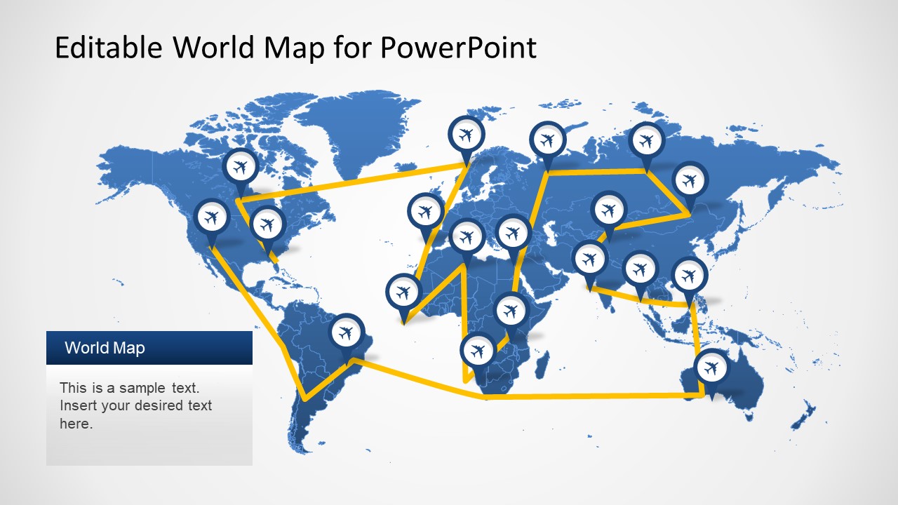 Powerpoint Map Templates Fresh Editable World Map Powerpoint Template Free Printable Templates